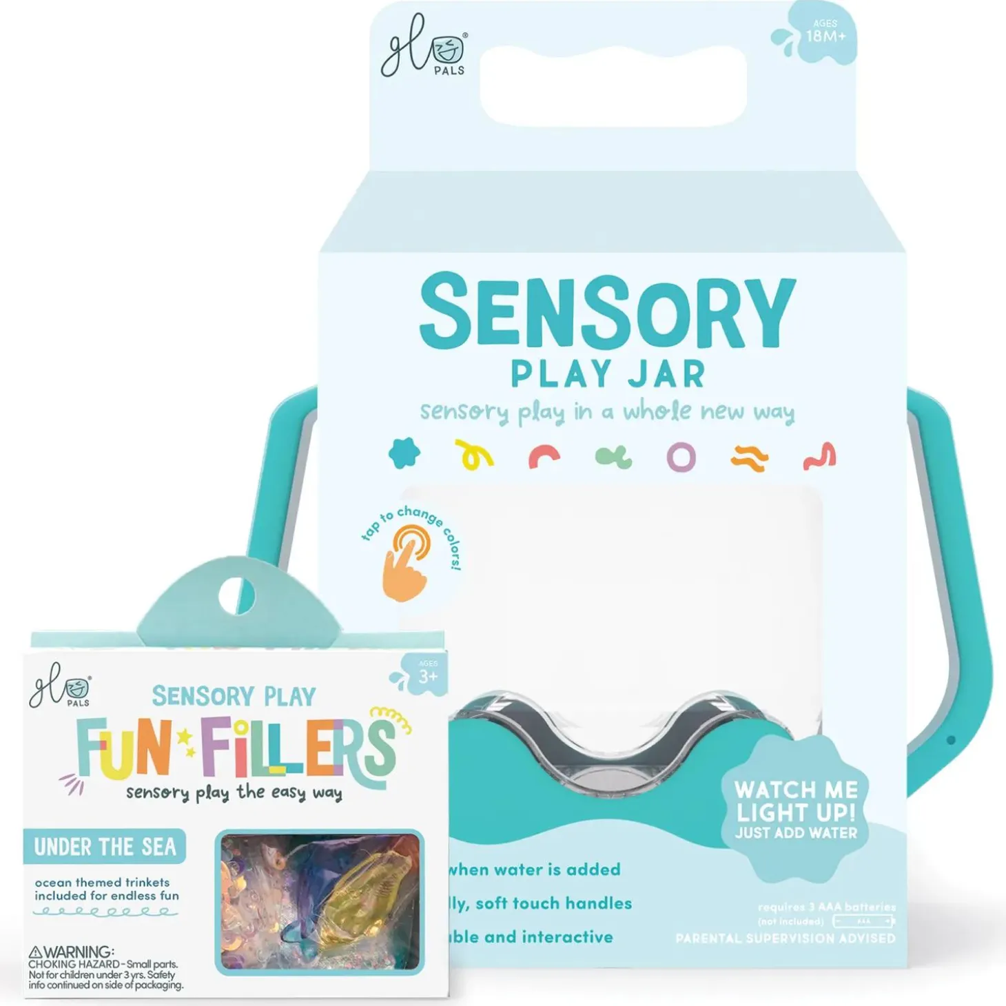 GloPals Sensory Under The Sea Glow Jar