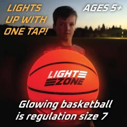 Glow Basketball Court Set with Bonus Hoop Lights