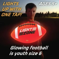 Glow Football Field Set with Bonus Kick-Off Tee