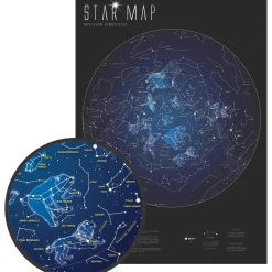 Glow in the Dark Star Map Art