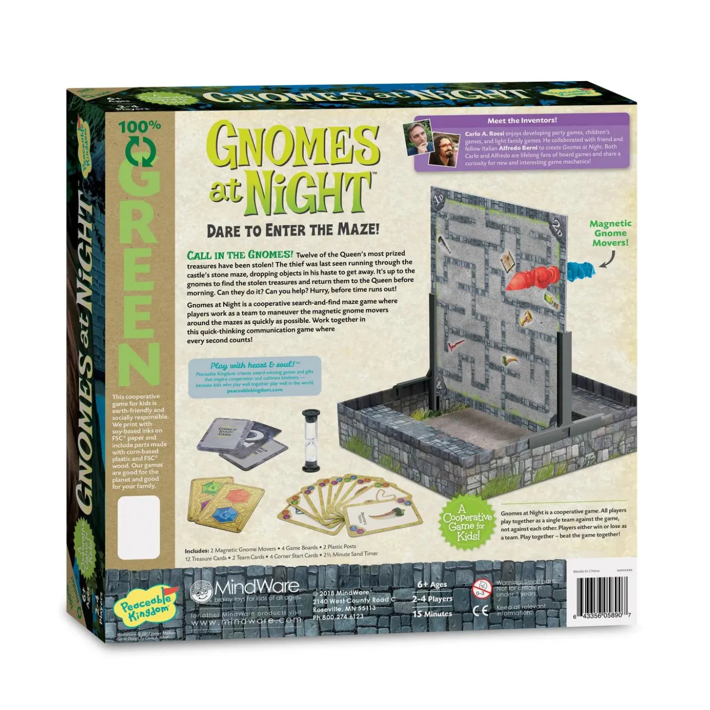Gnomes at Night Peaceable Kingdom Cooperative Board Game