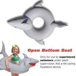 GoFloats 'Great White Bite' - Jr Pool Float Party Tube