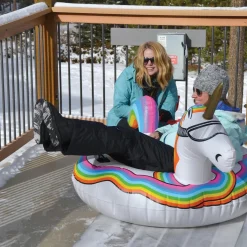 GoFloats: Winter Snow Tube Unicorn - The Ultimate Sled & Toboggan