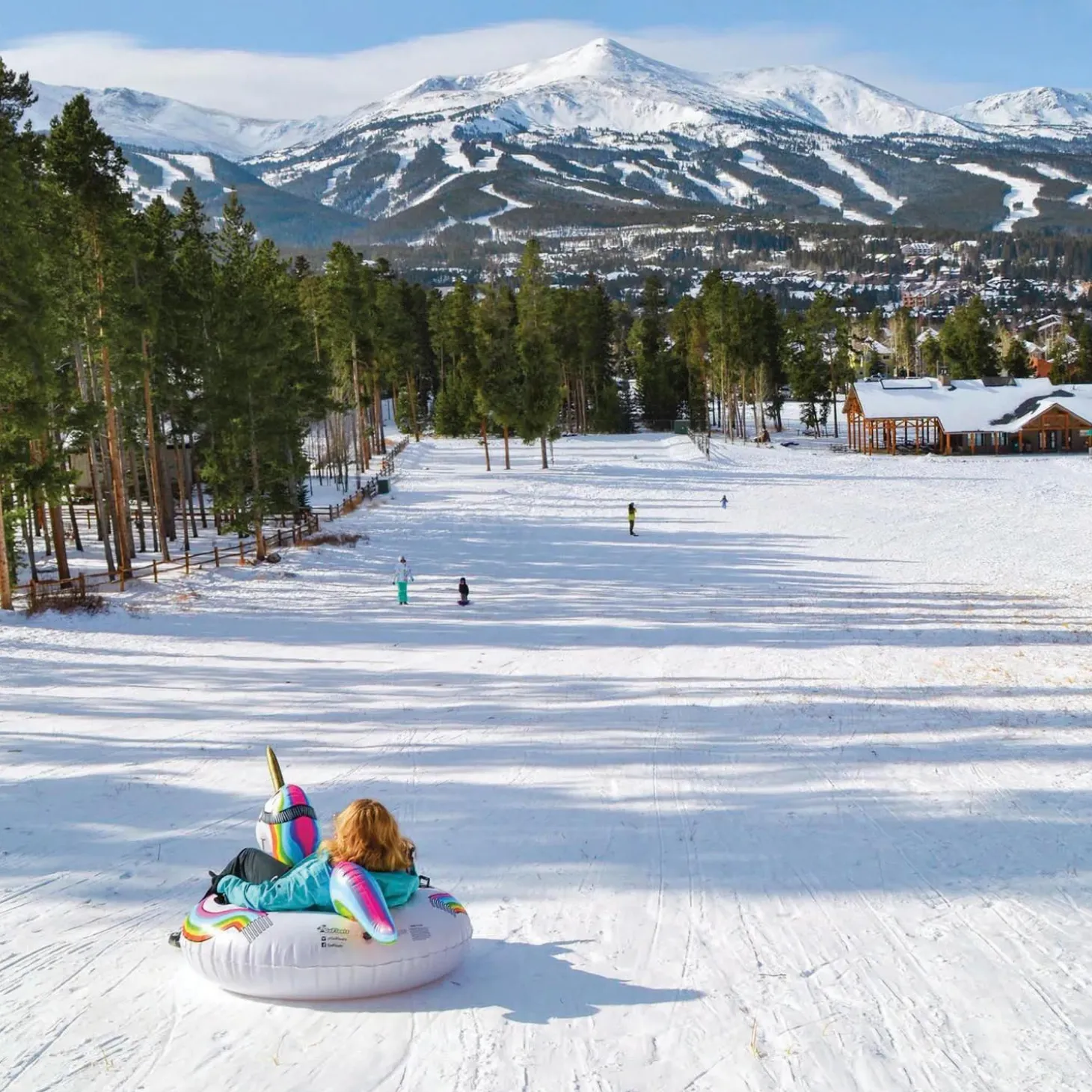GoFloats: Winter Snow Tube Unicorn - The Ultimate Sled & Toboggan
