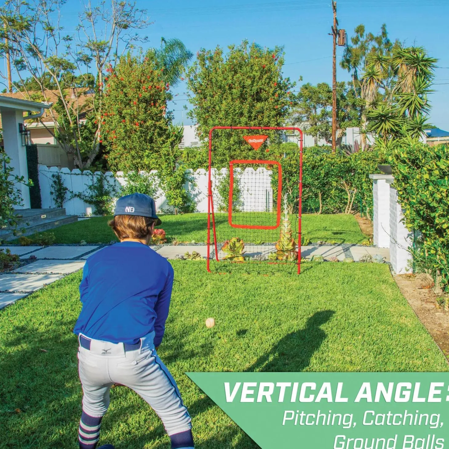 GoSports Baseball & Softball Pitching and Fielding Rebounder Trainer