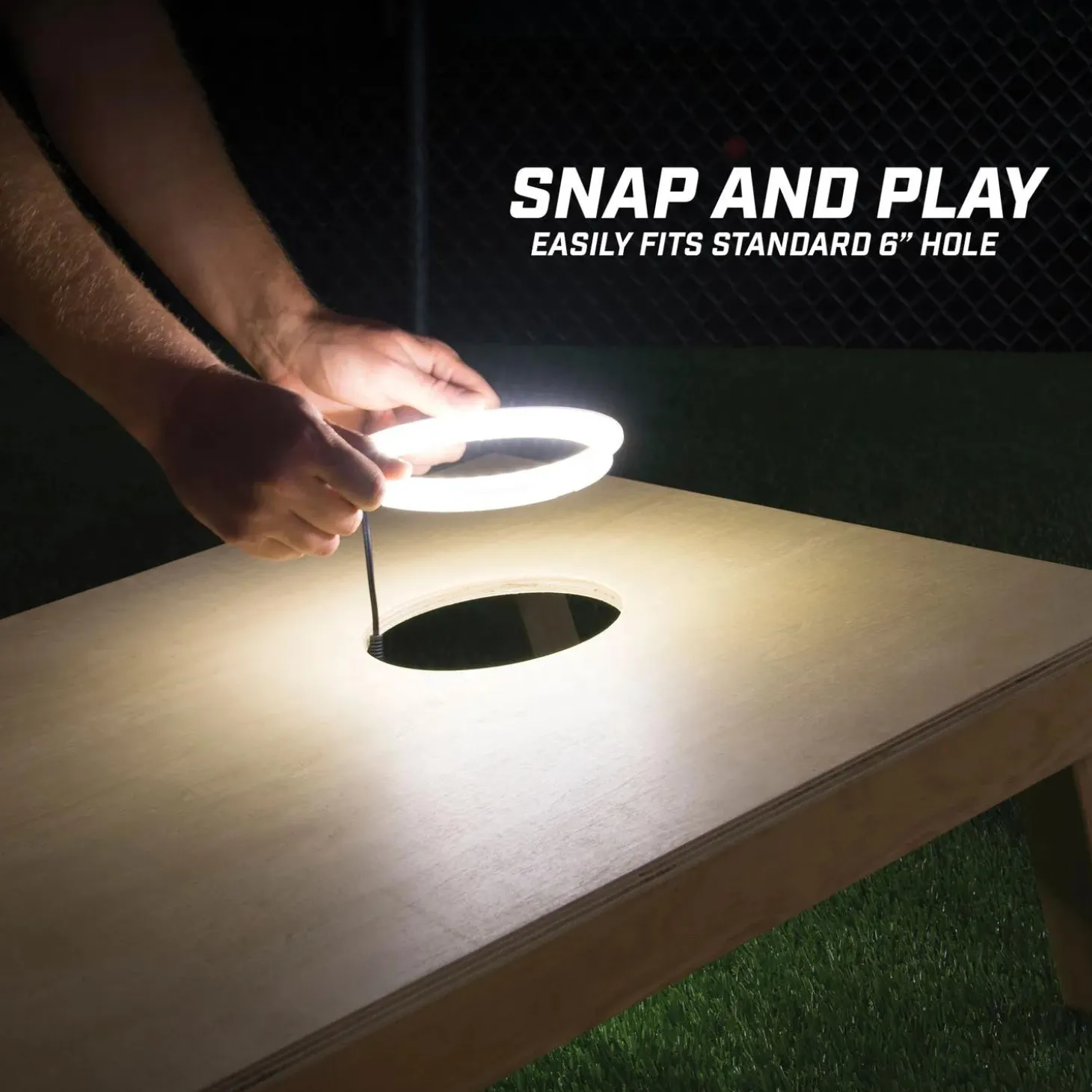 GoSports: Cornhole Light Up LED Ring Kit - 2pc Set