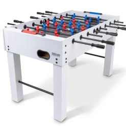 Gosports 54" full size foosball table - white finish - includes 4 balls and 2 cup holders