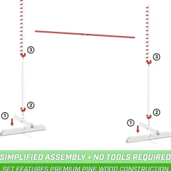 GoSports: Get Low Limbo Premium Wooden Limbo Game