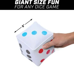 GoSports 6" Giant Inflatable Dice: 6 Pack