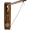 GoSports Hook21 Ring Swing Game Brown - Indoor or Outdoor Ring Toss Game with Foldable Arm