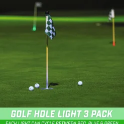 GoSports Light Up Golf Hole Lights: Set of 3