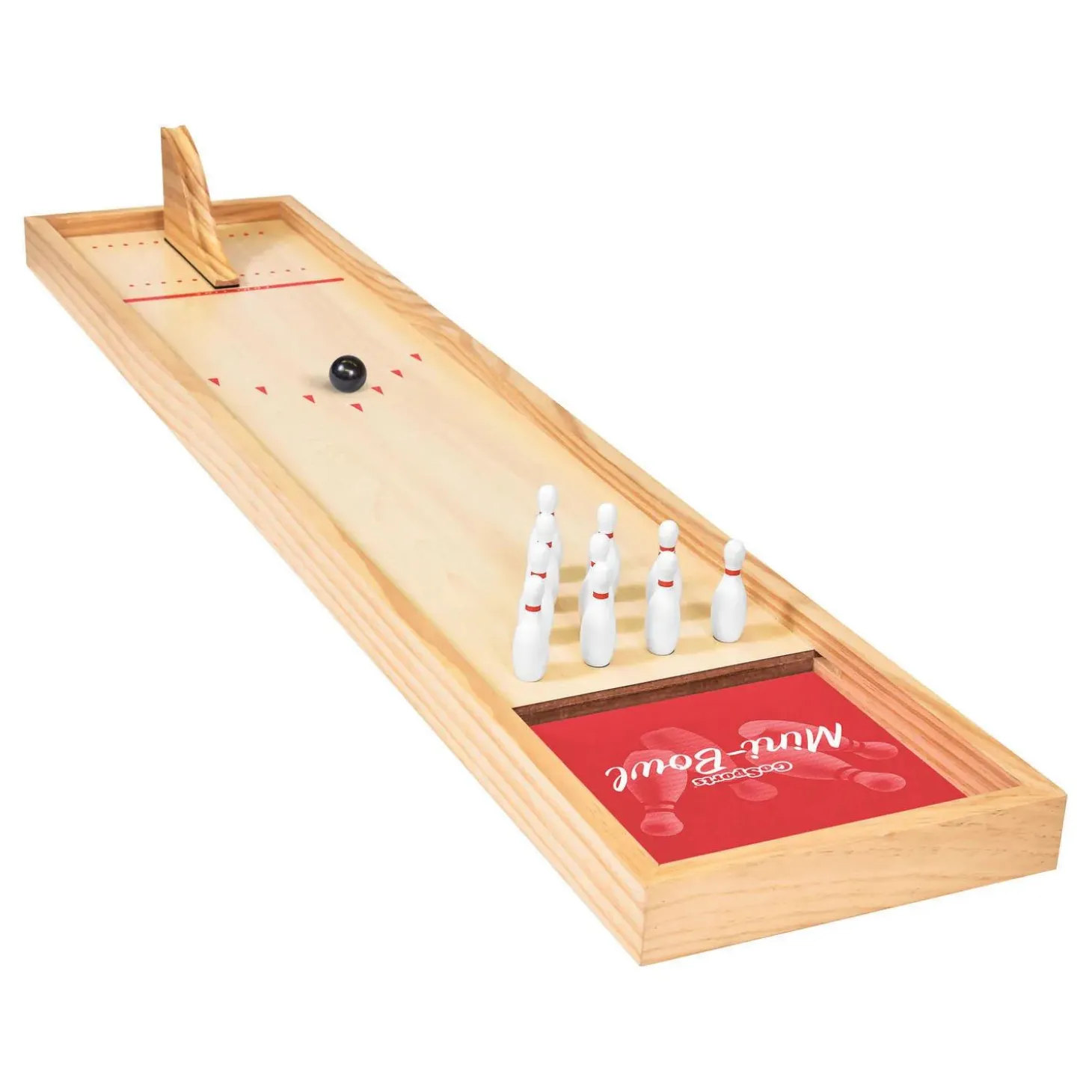 GoSports - Mini Wooden Tabletop Bowling Game Set