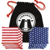 GoSports: Official Regulation Cornhole Bean Bags Set (8 All Weather Bags) - America Stars and Stripes