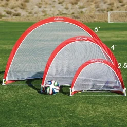 GoSports - Portable Pop Up Soccer Goals (6 ft wide): Set of 2