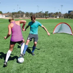GoSports - Portable Pop Up Soccer Goals (6 ft wide): Set of 2