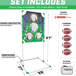 GoSports Red Zone Challenge Football Toss Game