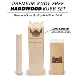 GoSports - Regulation Size Kubb Viking Clash Toss Game Set