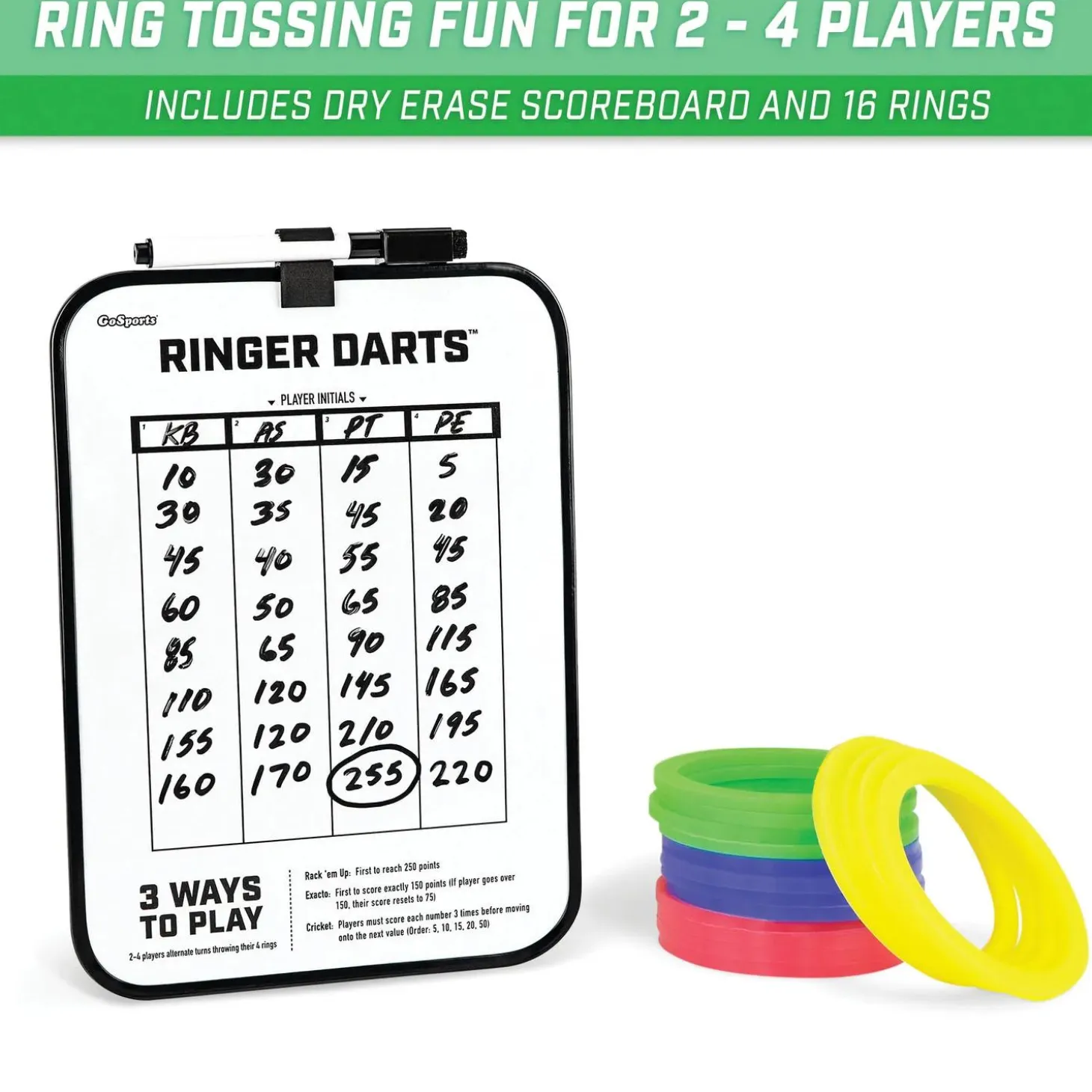 GoSports Ringer Darts Toss Game: Natural