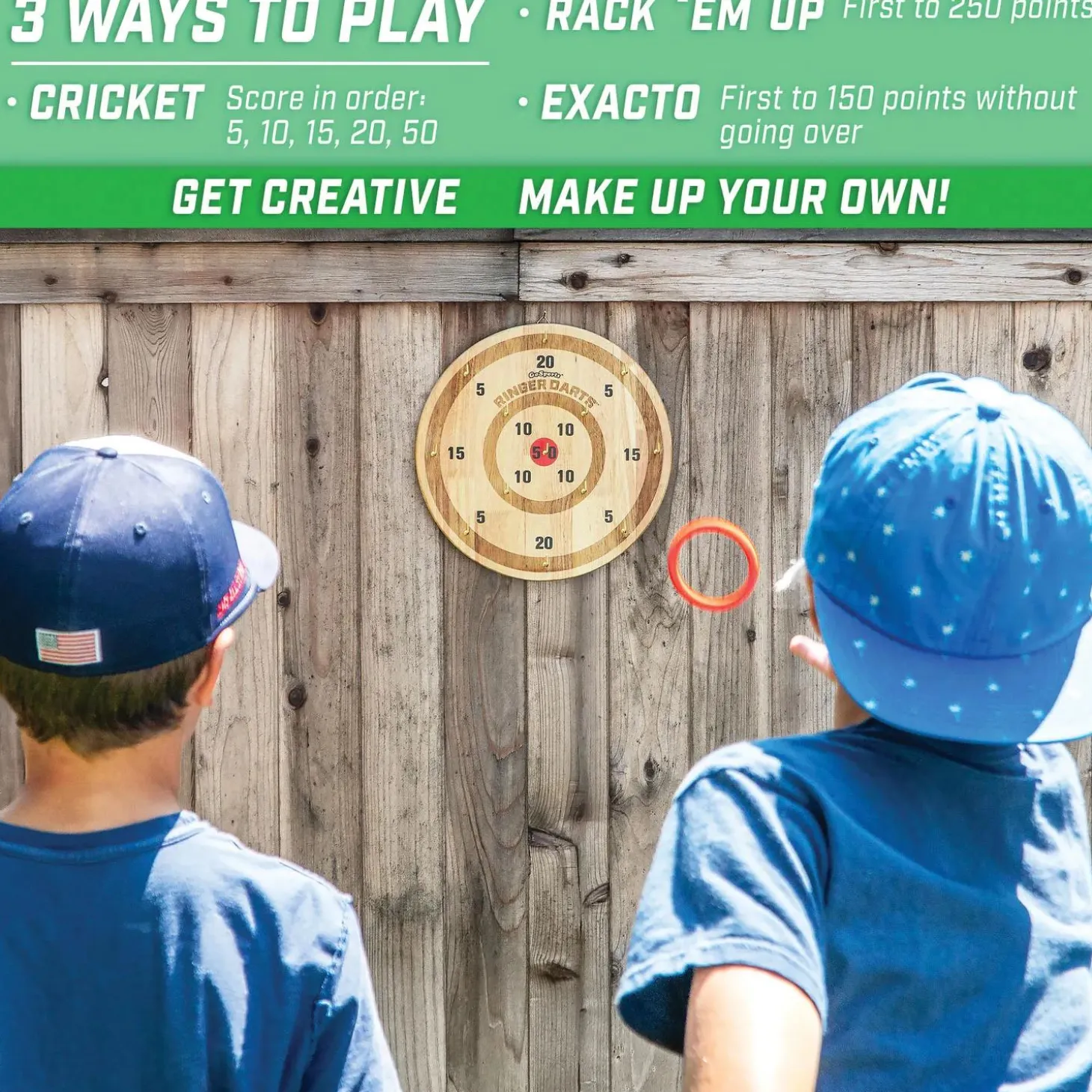 GoSports Ringer Darts Toss Game: Natural