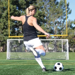 GoSports Size 5 Classic Soccer Ball with Premium Pump
