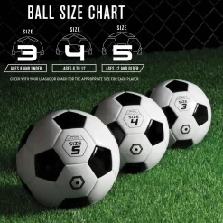 GoSports Size 5 Classic Soccer Ball with Premium Pump