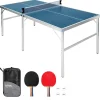 GoSports 6’x3’ Portable Mid-size Table Tennis Game Set