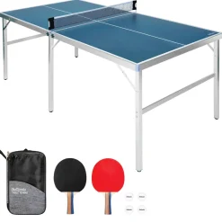 GoSports 6’x3’ Portable Mid-size Table Tennis Game Set