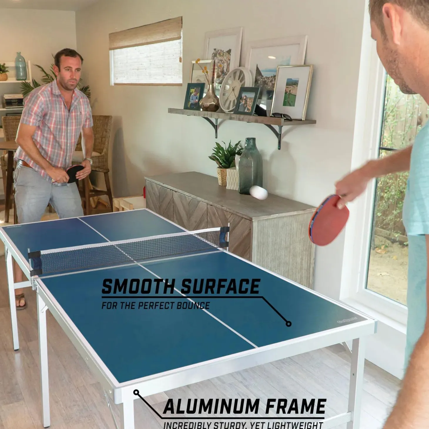GoSports 6’x3’ Portable Mid-size Table Tennis Game Set