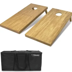 GoSports: 4'x2' Regulation Size Wooden Cornhole Boards Set