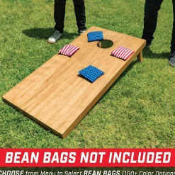 GoSports: 4'x2' Regulation Size Wooden Cornhole Boards Set