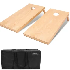 GoSports: 4'x2' Regulation Size Wooden Cornhole Boards Set
