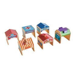 Guidecraft Community Buildings: Set of 6