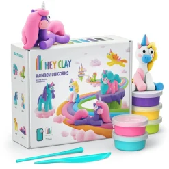 Hey Clay: Rainbow Unicorns Clay Molding Set