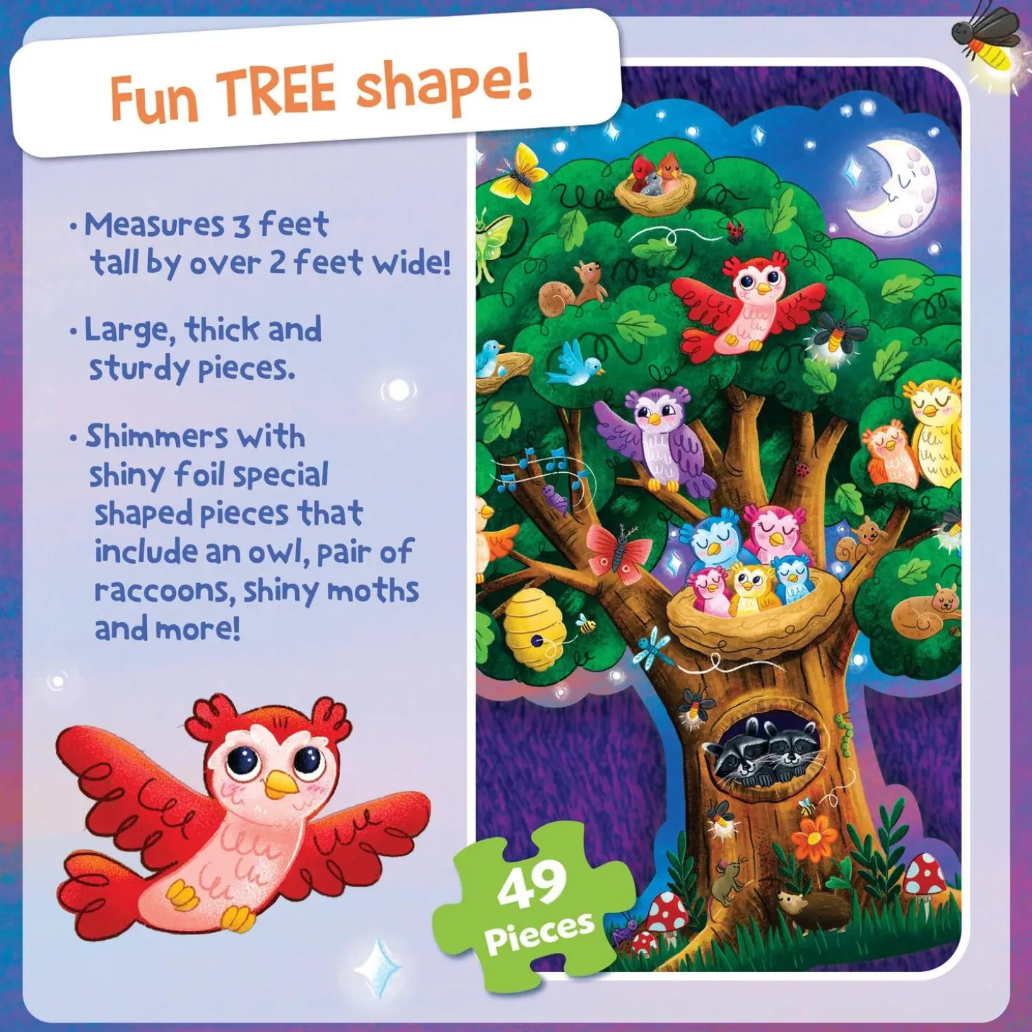 Hoot Owl Hoot! Floor Puzzle