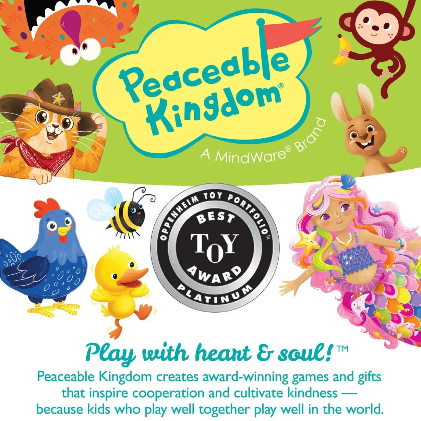 Hoot Owl Hoot Peaceable Kingdom Cooperative Board Game