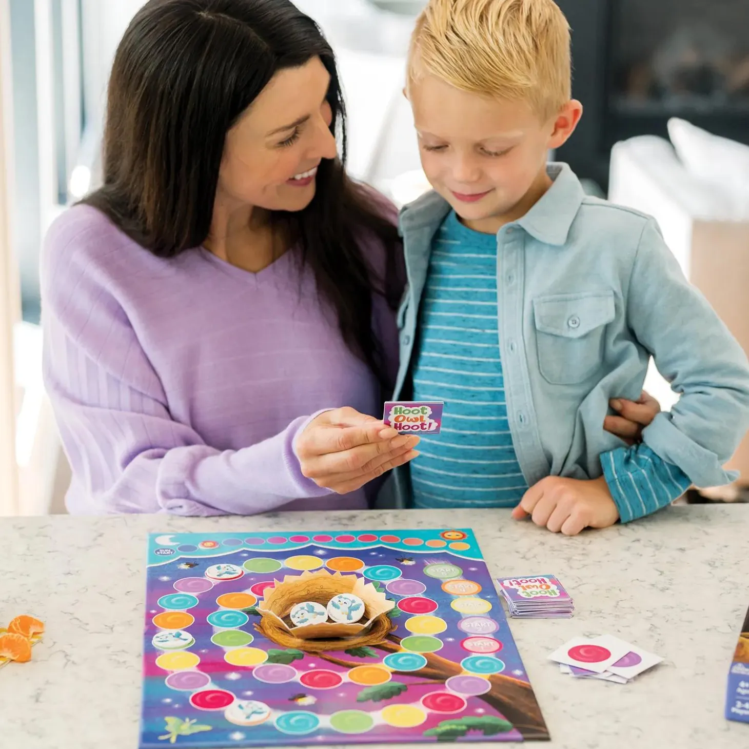 Hoot Owl Hoot Peaceable Kingdom Cooperative Board Game