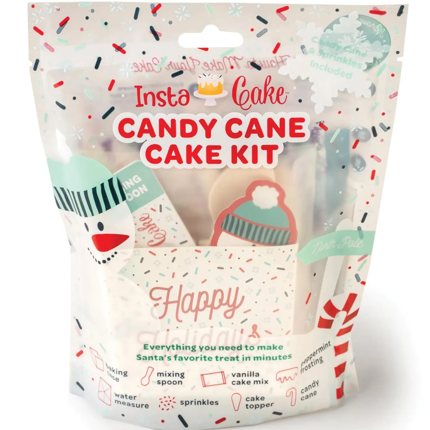 InstaCake Candy Cane Cake Kit