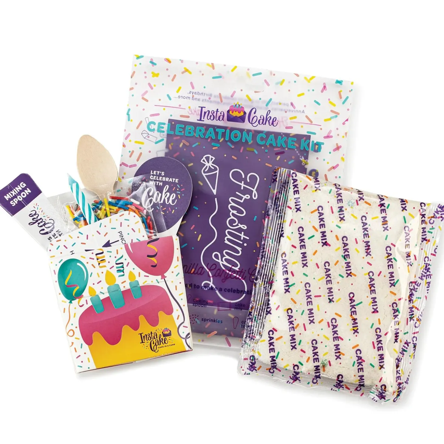 InstaCake Double Chocolate Celebration Cake Kit