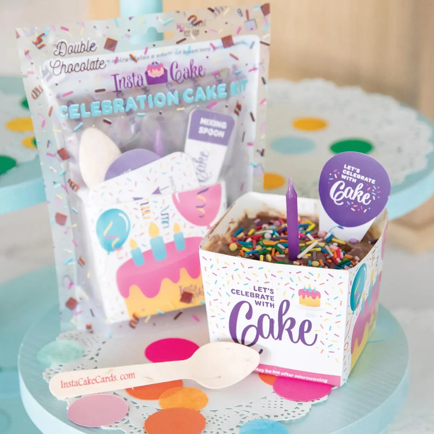 InstaCake Double Chocolate Celebration Cake Kit