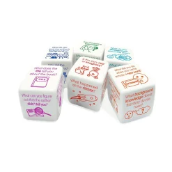 Junior Learning Comprehension Dice, 6 per pack