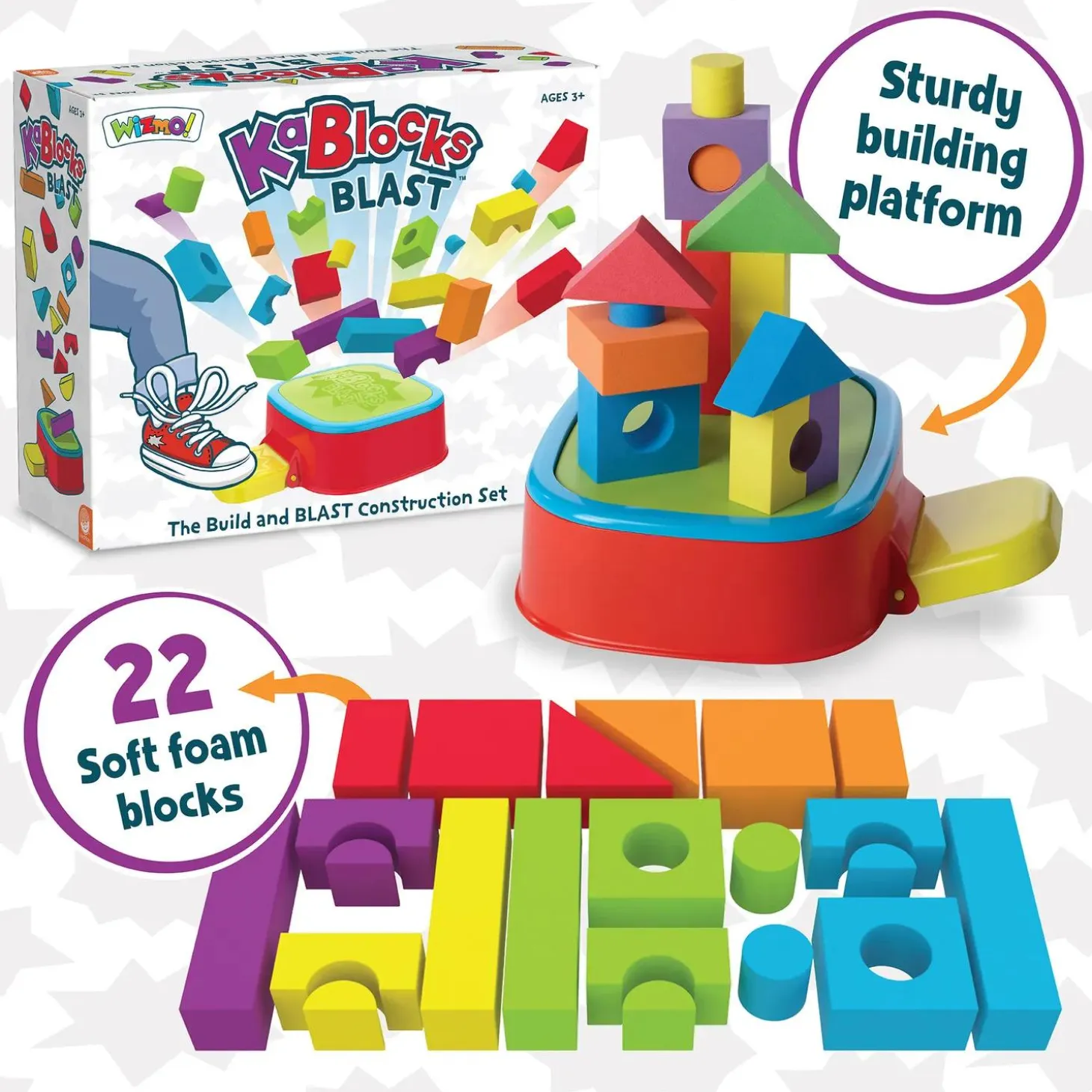KaBlocks Blast Foam Building Blocks Set