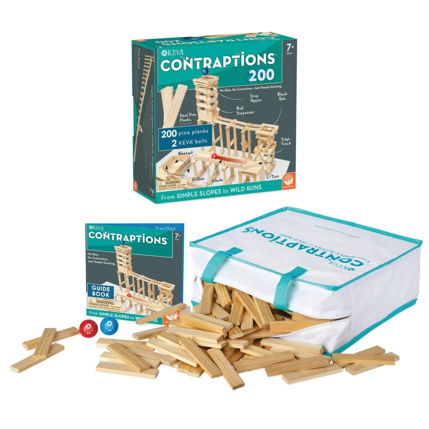 KEVA® Contraptions 200 and 400 Plank Sets with FREE Bonus Planks