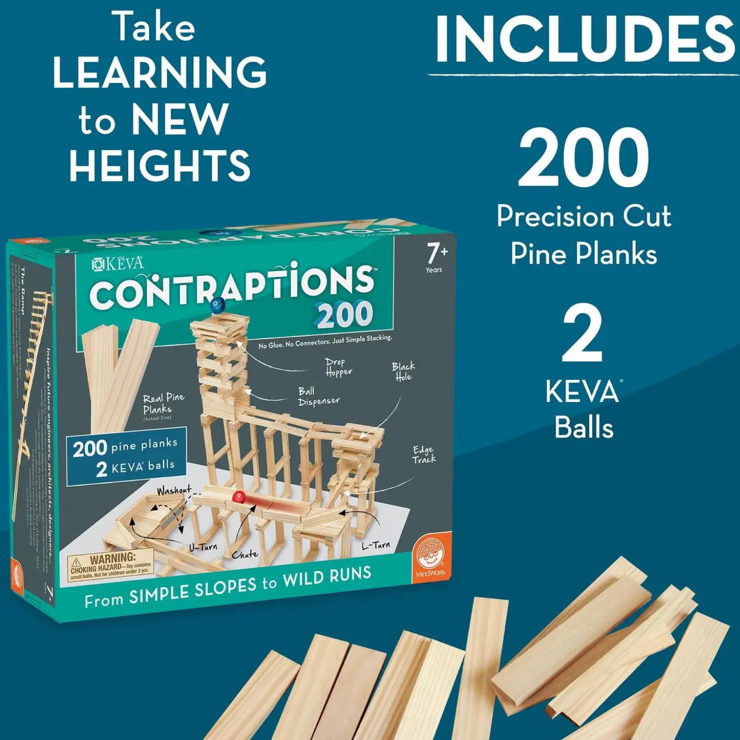 KEVA® Contraptions 200 Plank Set