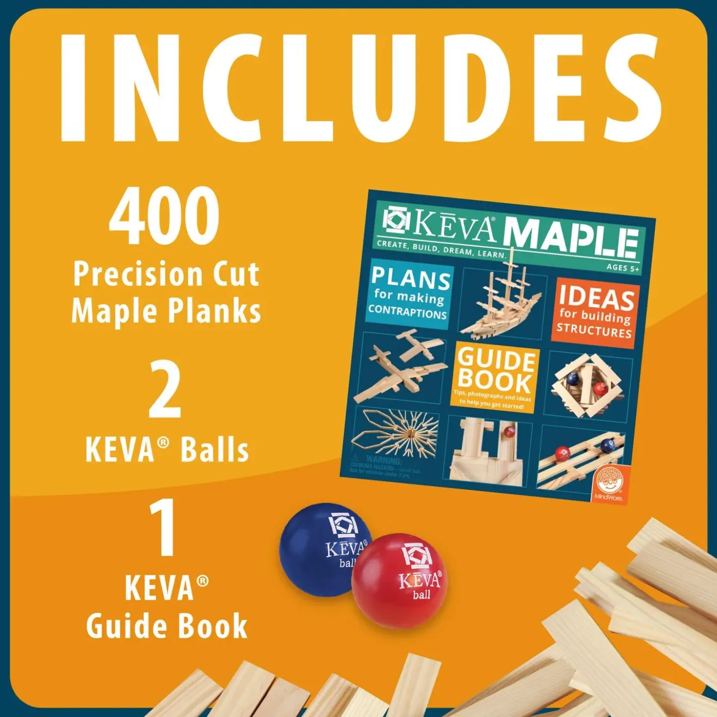 KEVA® Maple: 400 Plank Set