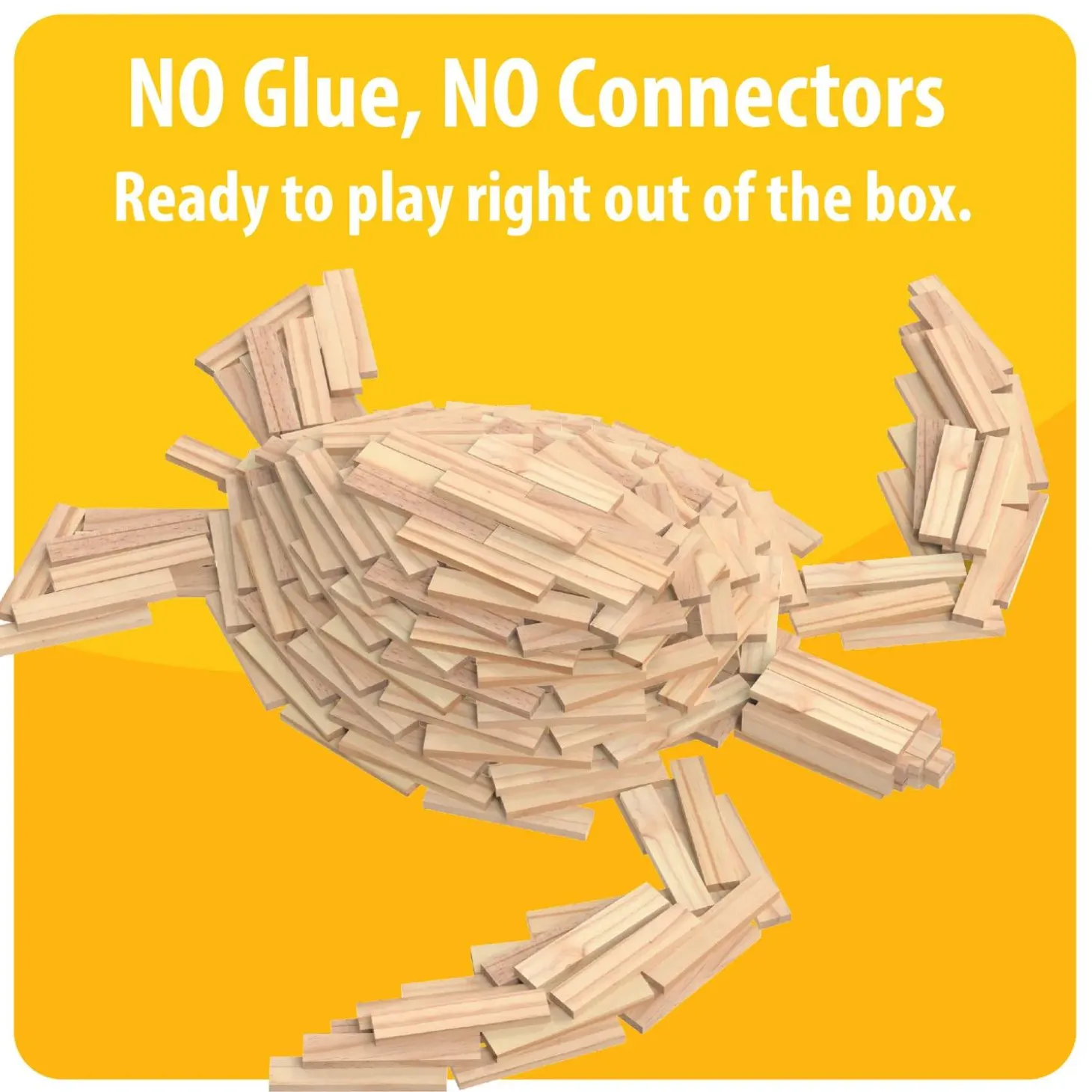 KEVA® Maple: 1000 Plank Set in Wooden Bin