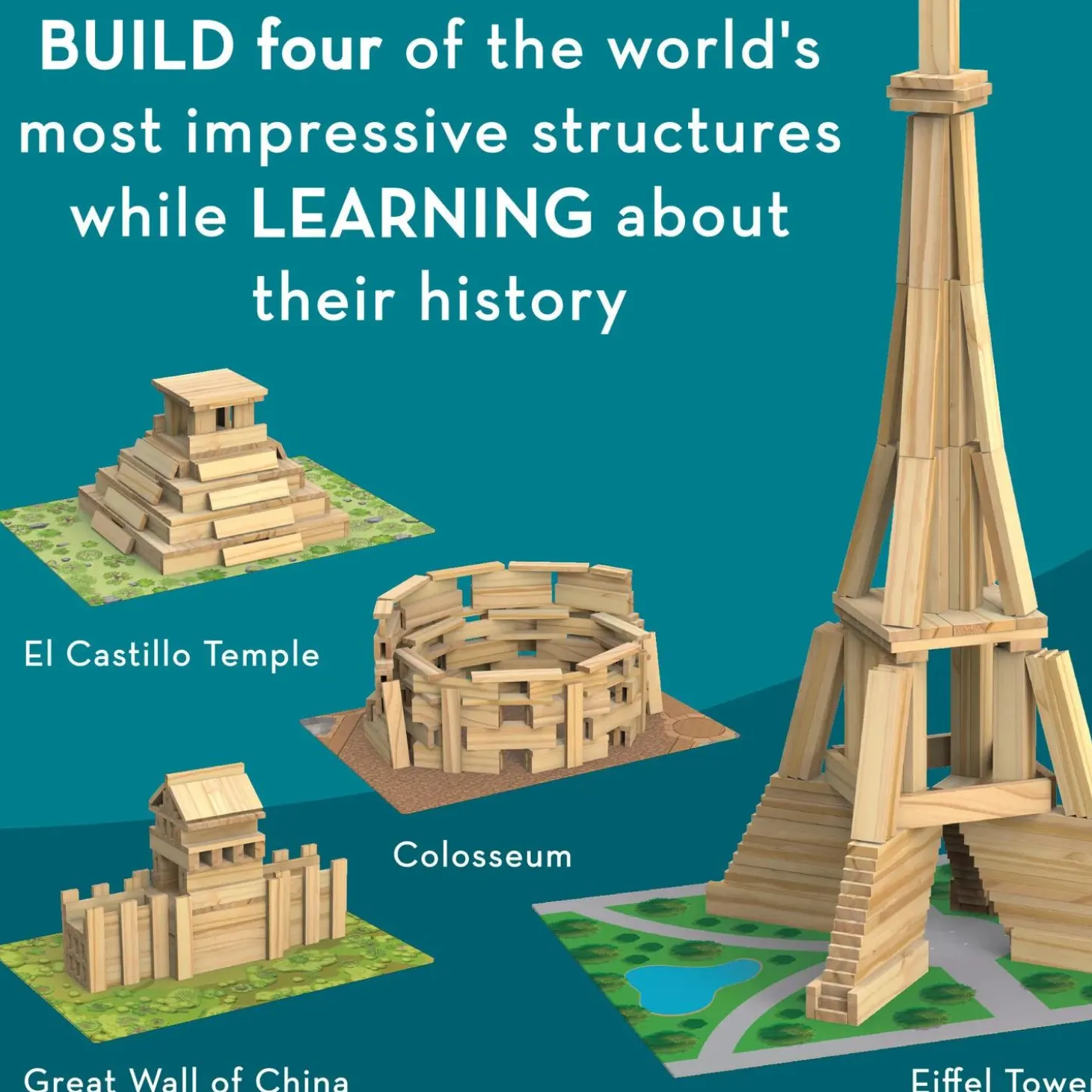KEVA® Models Monuments Building Set