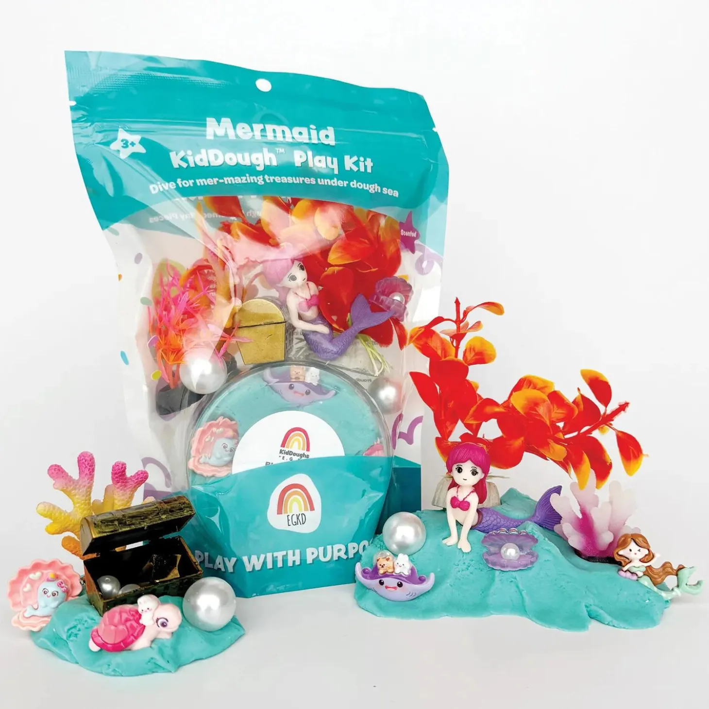 KidDough™ Scented Dough Play Kit: Mermaid
