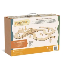 Kindertown Roads Wooden Montessori Building Set