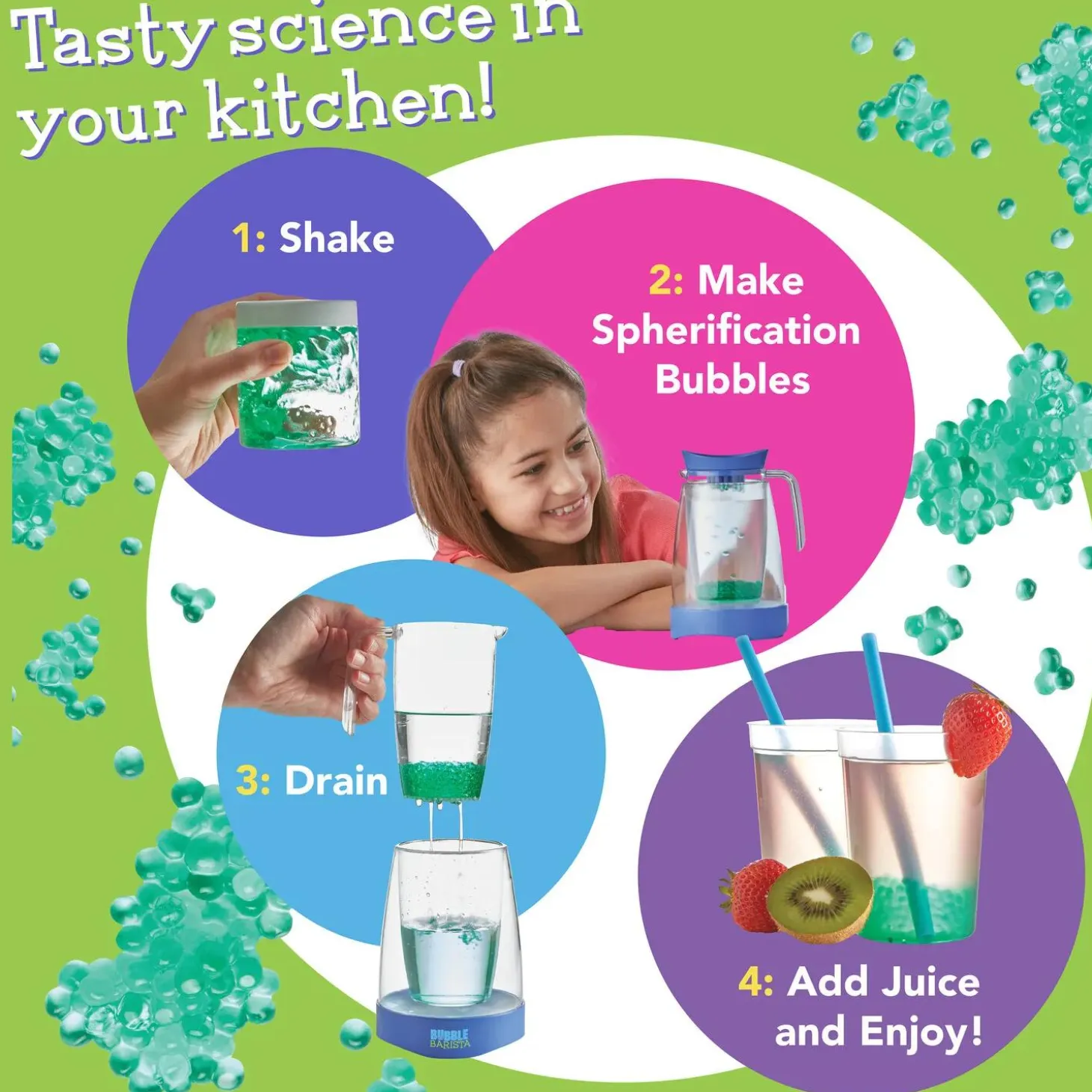 Kitchen Science Academy Bubble Barista Drink-Making Kit