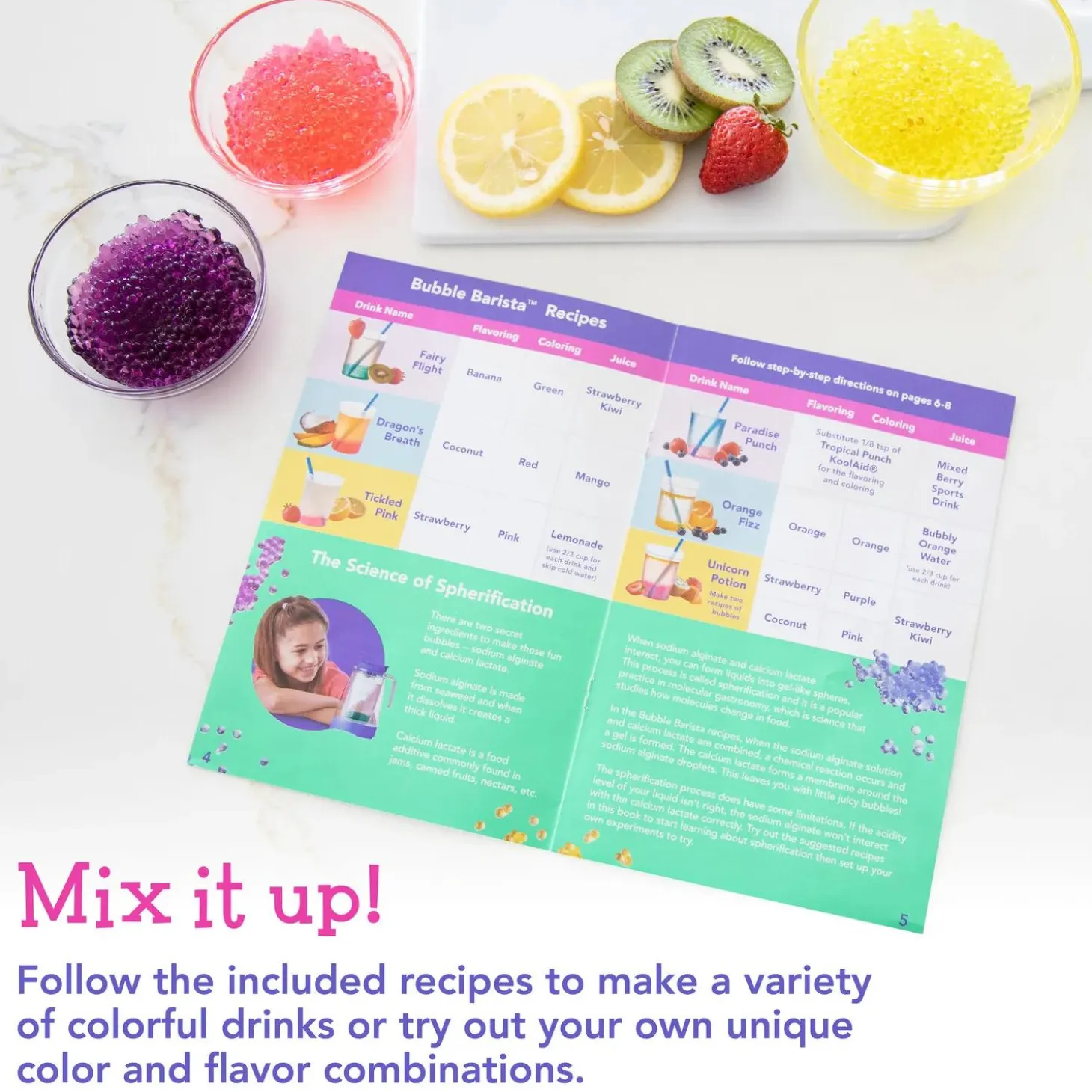 Kitchen Science Academy Bubble Barista Drink-Making Kit